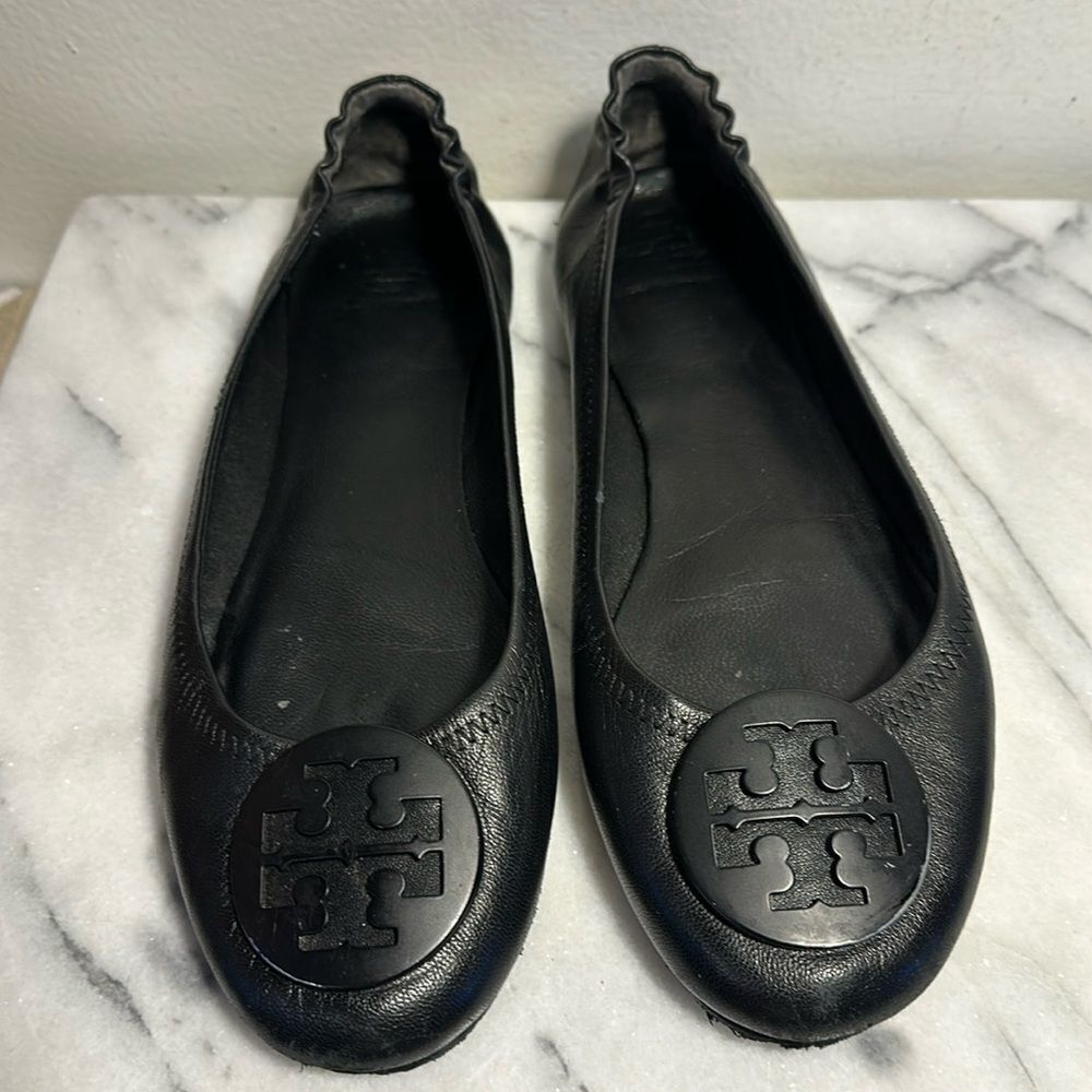 Tory Burch Black Flats